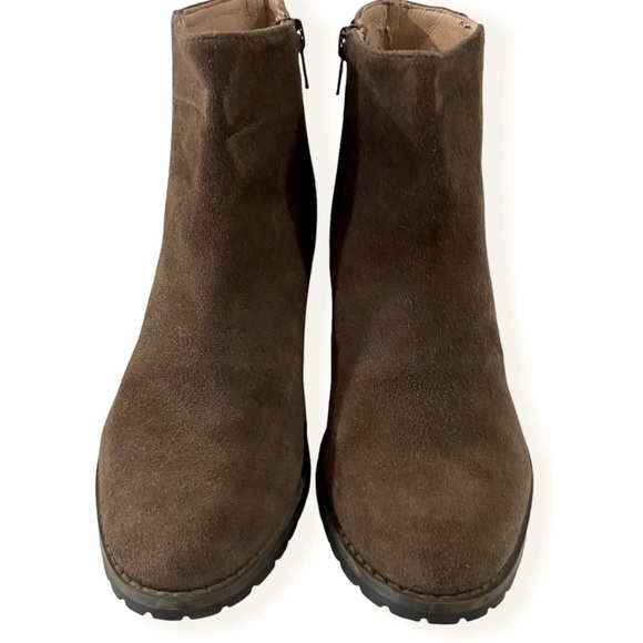 Lands End Chelsea Ankle Boots Sz 7.5 Brown Suede - Picture 5 of 15